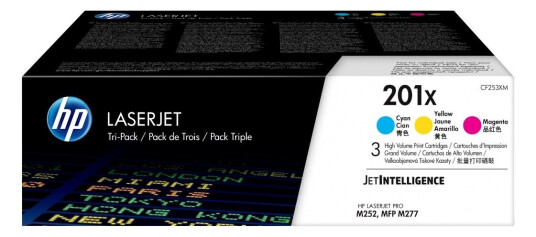 HP 201X / CF253XM 3-Pack High Capacity - Laser toner Colour (cyan, magenta, yellow)