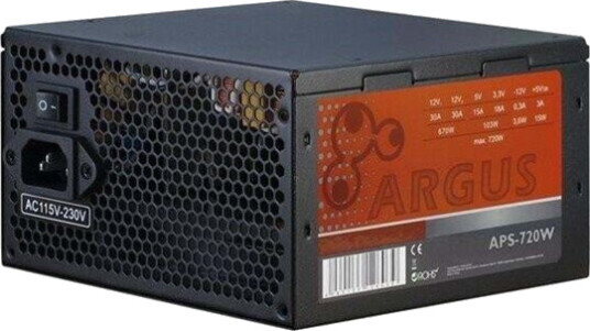 Inter-Tech Argus APS-720W Strømforsyning (PSU) - 720 Watt - 120 mm - 80 Plus