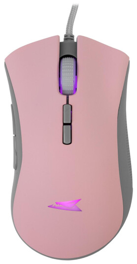 Baracuda BGM 084 Gamingmus 7 knapper optisk 6400 dpi Rosa
