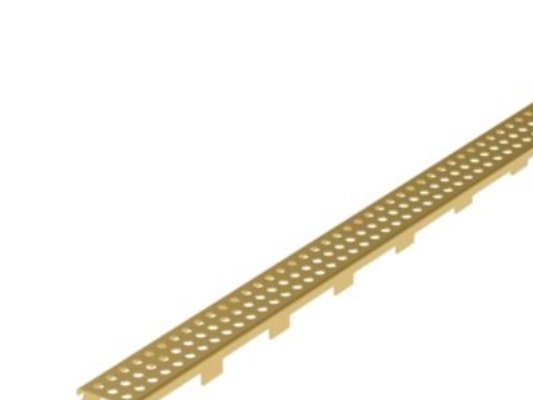 Blücher Rist Line Vienna 900Rist: 50x832mm Farve: Messing Rustfrit Stål
