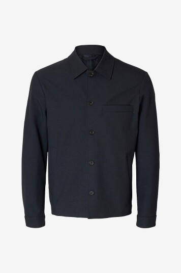 Selected HOMME   Overtreksskjorte slhReg Robert Overshirt   Blå