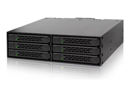 Icy Dock MB996SP-6SB Harddiskhus for 2,5" lagringsenhet - Matt Svart