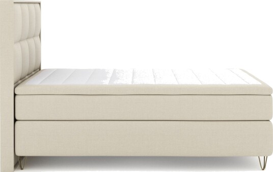 Select No 5 Komplett Sengepakke 140x200 Medium Watergel Beige/V formede Metallben