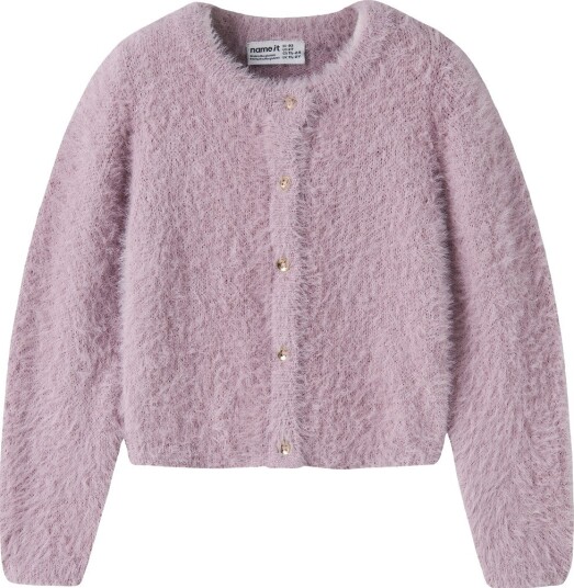 Name It Cardigan - Strikk - NmfRevera - Mauve Skygger - Name It - 1½ år (86) - Cardigan - Rosa