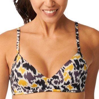Sloggi Shore Fancy Guppy Bikini Top Svart/Gul L+ Dame