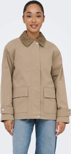 ONLY Onlevelyn Mix Jacket Otw   Beige   XS