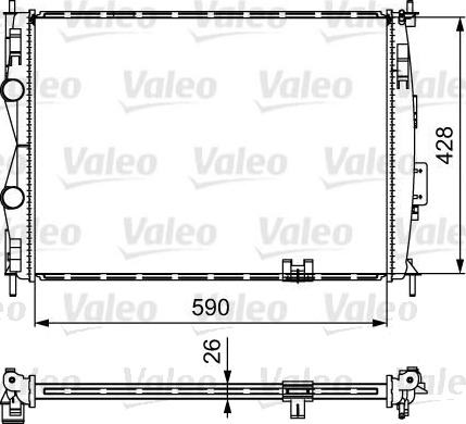 Radiator VALEO 735116