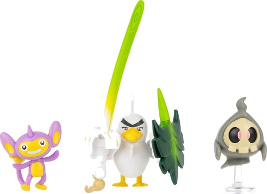 Pokémon Battle Figur 3-pakning med Duskull, Aipom og Sirfetch Pokémon Battle Figur 3-pakning med Duskull, Aipom og Sirfetch