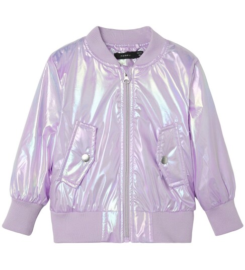 Name It Jakke nmfMovie Bomber Jacket Foil Lilla