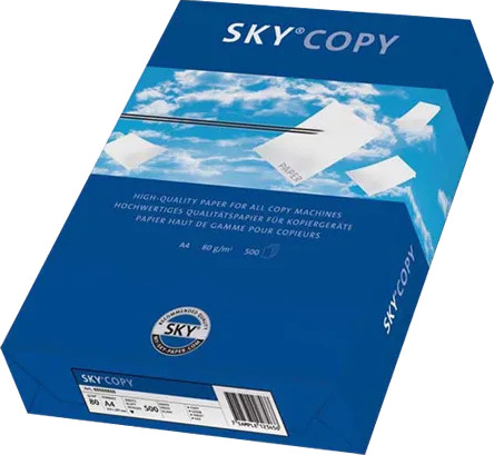 Staples Skriverpapir Sky Copy® A4 80 G/M² Hvit 5 Pakker X 500 Ark