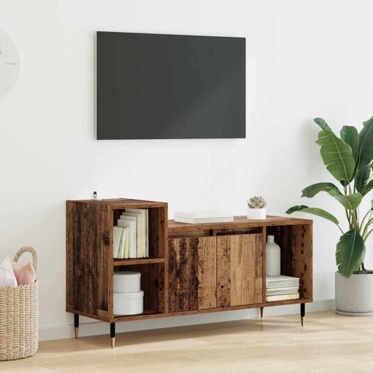 TV skap Gamle tre 100 x 35 x 55 cm Konstruert tre