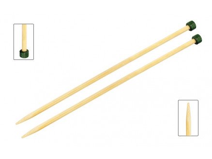 KnitPro Bamboo Strikkepinner / Jumperpinner Bambus 33cm 6,00mm / 13in US10