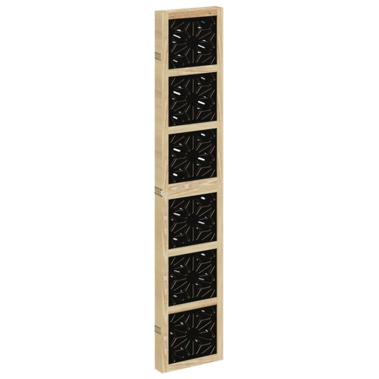  Romdeler 5 paneler brun og svart heltre keisertre 8721012075030