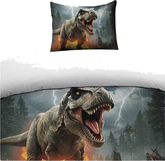 Påslakensett enkeltseng 2 dels sett Dinosaur Påslakensett enkeltseng 2 dels sett Dinosaur