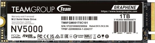 TeamGroup NV5000 1TB M.2 PCIe 4.0 SSD TeamGroup NV5000 1TB M.2 PCIe 4.0 SSD