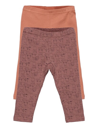Leggings W.aop Pink Pippi BURLWOOD 50,56,62,68,74,80,86,92,98,104