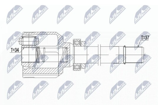 Nty Drivknute drivaksel NTY NPW PE 038