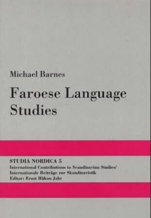 Faroese Language Studies Av Michael P. Barnes