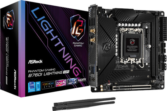 ASRock B760I Lightning Mini-ITX Hovedkort med Wi-Fi 6E og DDR5