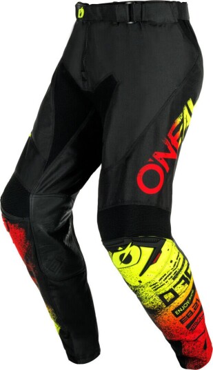 Oneal Mayhem Scarz Motocross bukser 30 Svart Rød Gul
