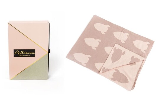 Pellianni Strikket Teppe Rosa Pellianni Strikket Teppe Rosa