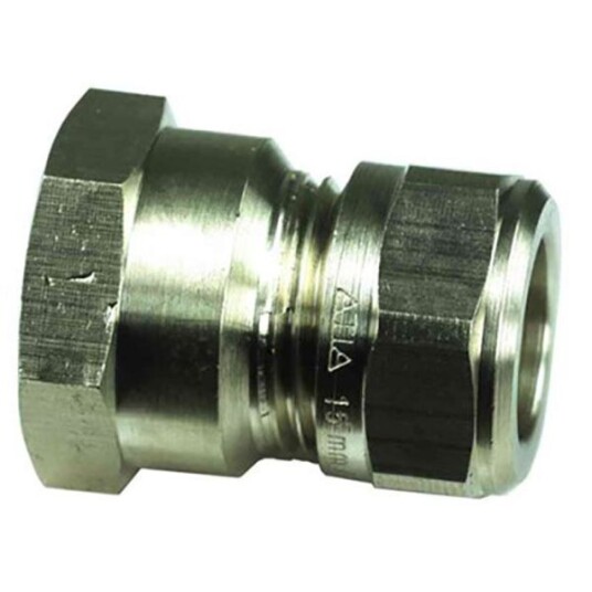 Gelia 3006117122 Klemringkobling rett, kobber-inv. gjenge 22 x G20, messing