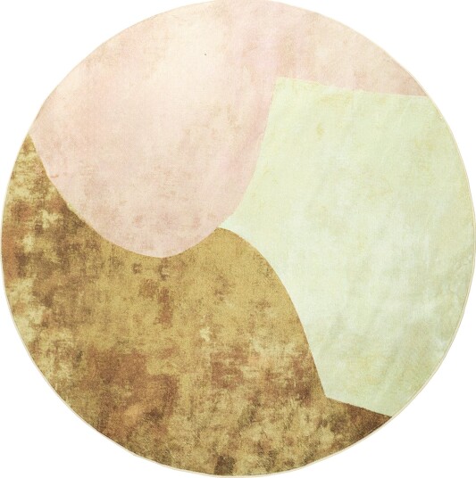 Rundt teppe Lazio beige/rosa Størrelse: Ø 290 cm