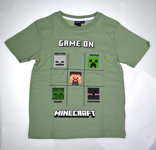 Minecraft T-skjorte Game On - 116 / 6 år - Barn - 100% bomull
