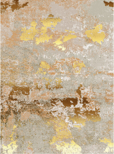 Wilton teppe Elena beige/gull Størrelse: 80 x 250 cm