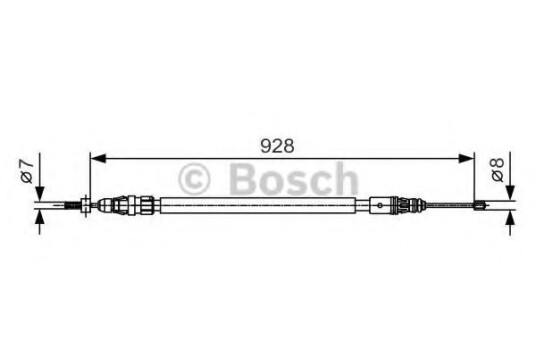 Bremsewire BOSCH 1 987 482 000