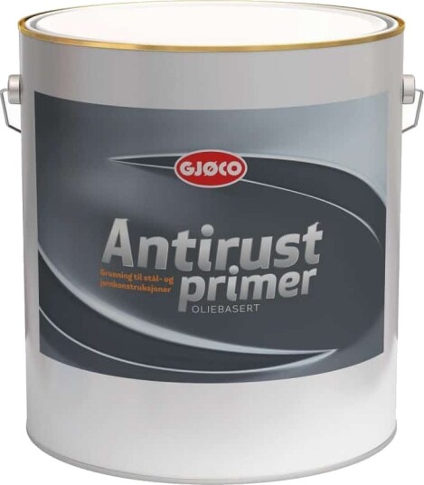 Gjøco Antirustprimer Oljebasert Sort Metall Grunning 10 liter