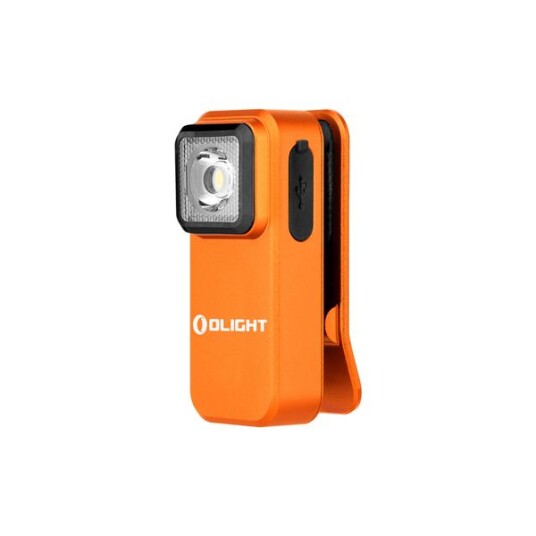 Lommelykt OLIGHT Oclip   300 lm / 49 mm / Oppladbar Oransje