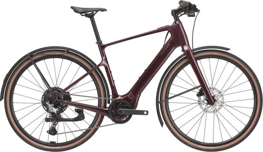 Cannondale Tesoro Carbon 3 Elsykkel Cherry Lacquer LG // 185 - 190 cm