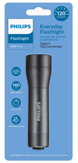 Philips Sfl4000T/10 Flashlight Black Philips Sfl4000T/10 Flashlight Black