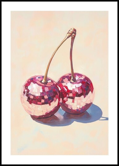 Disco Cherries Plakat Plakat / 70x100cm