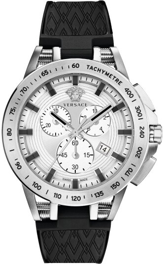 Versace Herreklokke VE3E00121 Sport Tech Sølvfarget/Plast Ø45 mm