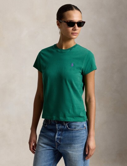 Polo Ralph Lauren Classic Fit Cotton Jersey Crewneck Tee Green L