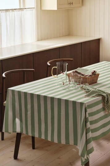 Ellos Home Duk Majken Stripe Grønn