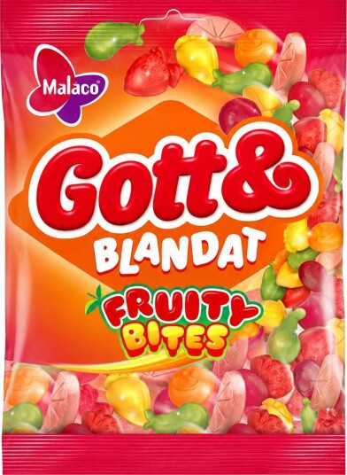 Gott & Blandat Fruity Bites 130 gram Gott & Blandat Fruity Bites 130 gram