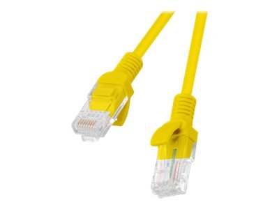 Lanberg Koblingskabel Rj-45 Hann Til Rj-45 Hann 50 Cm Utp Cat 5E Flertrådet Uten Hindringer Formstøpt Ral 1016 Gul En Pakke 10