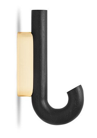 Gejst Hook krok mini 13,3 cm Svart eik-messing Gejst Hook krok mini 13,3 cm Svart eik-messing