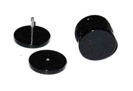 Hiprock Fake Plug - Sort 12 Mm/par