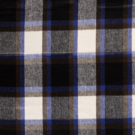 Jacquardstoff 150 cm 024 - Blå/hvite/blå ruter