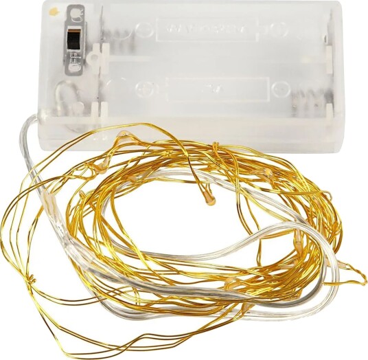Cc Batteridrevet LED Lysslynge Gull