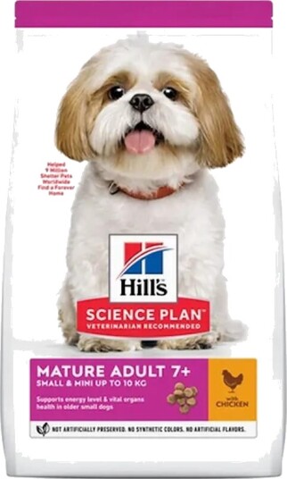 Hill's Science Plan 7+ Hundefôr for små og mini hunder med kylling 1,5 kg