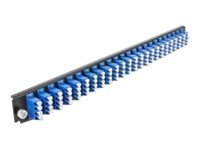 Delock - Fiber-Optic Splice Box Rack Mount Panel - Front - Lc Sm X 24 - Blå - 1U - 19"