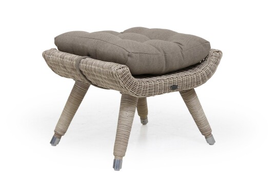 Brafab Silva fotskammel Beige med beige pute 60 x 46 cm Beige