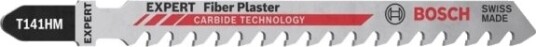 Bosch T 141 Hm, Stikksagblad, Cement Fiber Panel, Glassfiber Armert Plastik, Gipsplater, Karbid, Svart, Rød, Rustfritt Stål, 4,3 Mm, 5 Cm