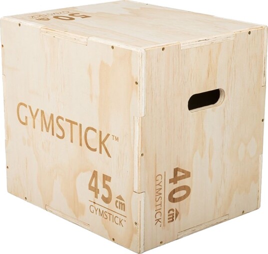 Gymstick WOODEN PLYOBOX 3-in-1 SMALL, Plyo box