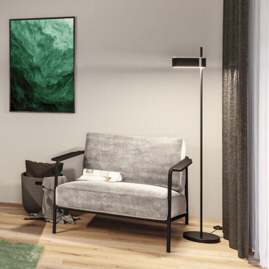 Paulmann Jagun LED Gulvlampe 3 Step Dim Antracit Stue 150.6 Svart Paulmann Jagun LED Gulvlampe 3 Step Dim Antracit Stue 150.6 Svart